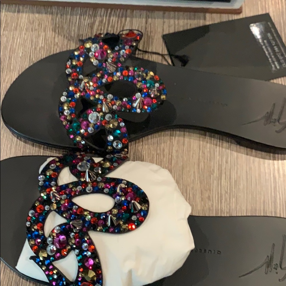 Swarovski crystal sandals